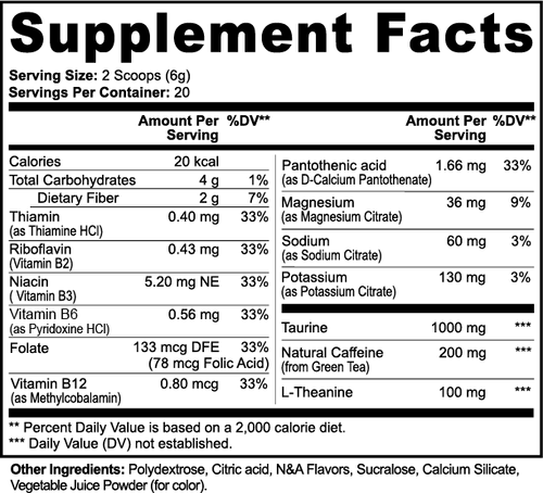 Energy Powder (Yuzu Flavor)