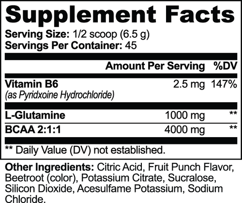 BCAA Shock Powder (Fruit Punch)